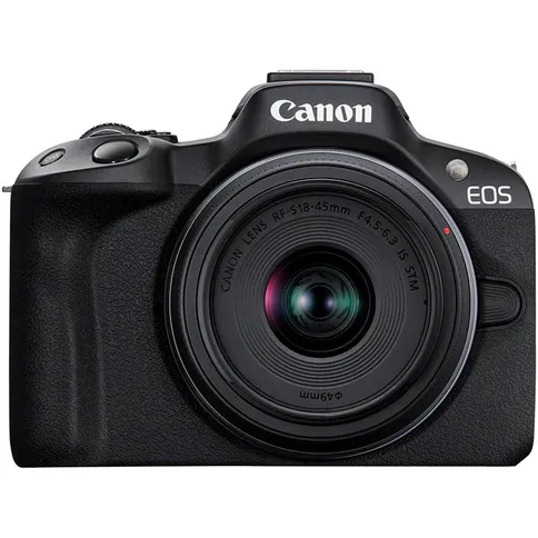 Canon EOS R50 Black + Canon RF-S 18-45mm f/4.5-6.3 IS STM + Canon RF-S 55-210mm F/5-7.1 IS STM - Imagen 2
