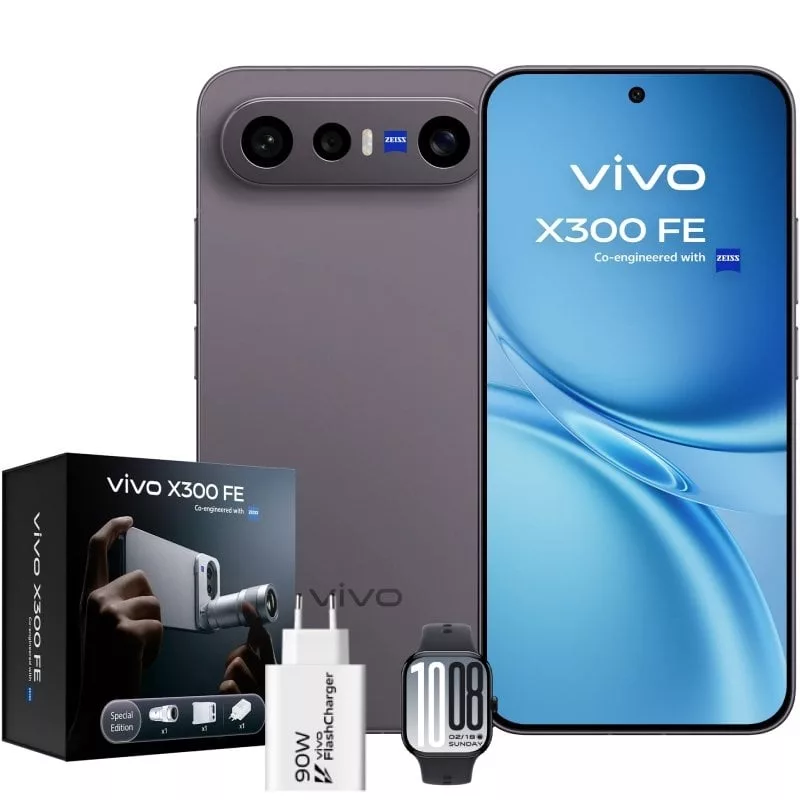 Smartphone Vivo X300 FE 12GB/ 512GB/ 6.31’/ 5G/ Negro/ Incluye Extensor Teleobjetivo