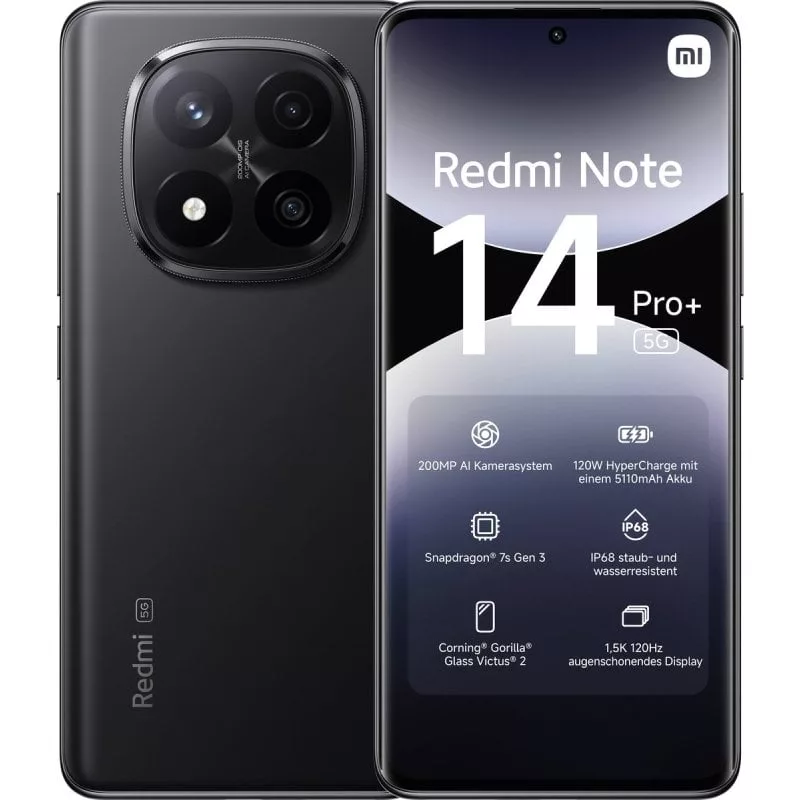 Smartphone Xiaomi Redmi Note 14 Pro+ 12GB/ 256GB/ 6.67’/ 5G/ Negro